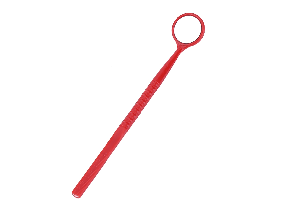 Espelho Bucal Laxiscreed Com Cabos De Fibra De Vidro Para Exame Oral, Vermelho