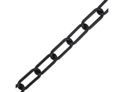 Corrente de Sinalização Plástico 100 M Ø8 Mm Preto MAISON EXCLUSIVE