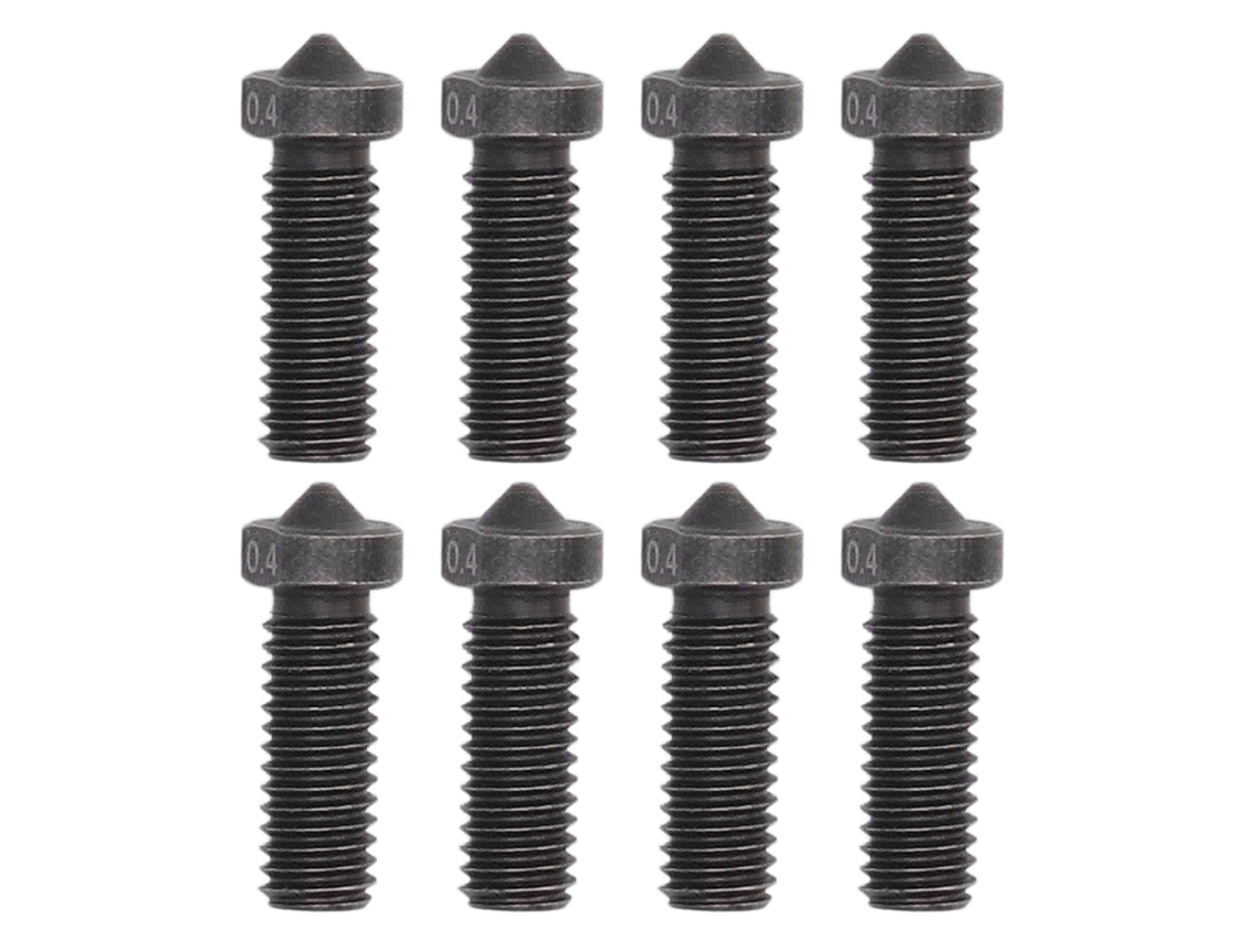 8pcs Bico de Extrusor 3d 0.4mm em Aço Endurecido | S/MARCA
