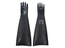 Luva De Látex Grossa 600mm Proteção E Resistência / Preto / L Portwest