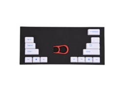 Teclas ABS para teclados mecânicos, cor ouro claro (fácil remoção, cor branca)