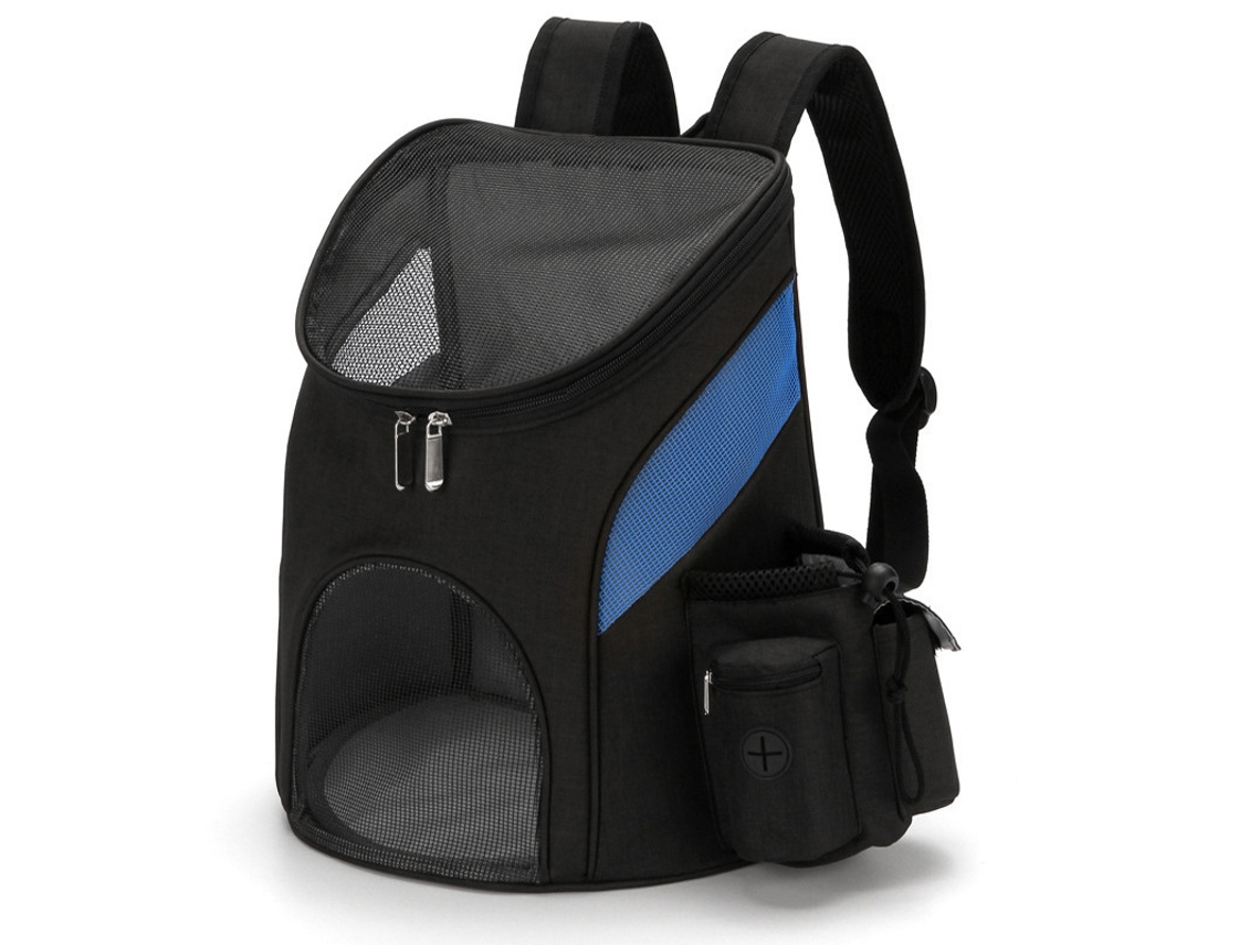 Mochila AQUAFORGE para Animais, Dobrável, Tamanho G, Preta