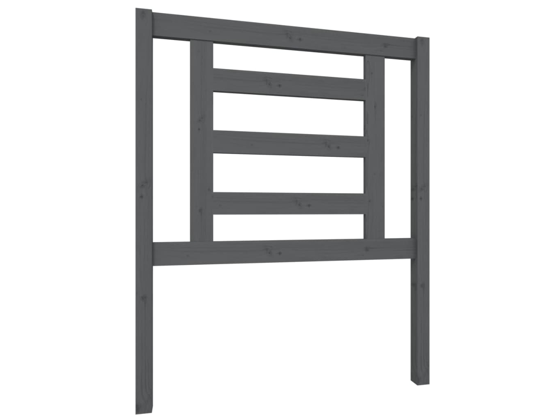 Cabeceira 81x4x100 Cm Pinho Maciço Cinzento MAISON EXCLUSIVE