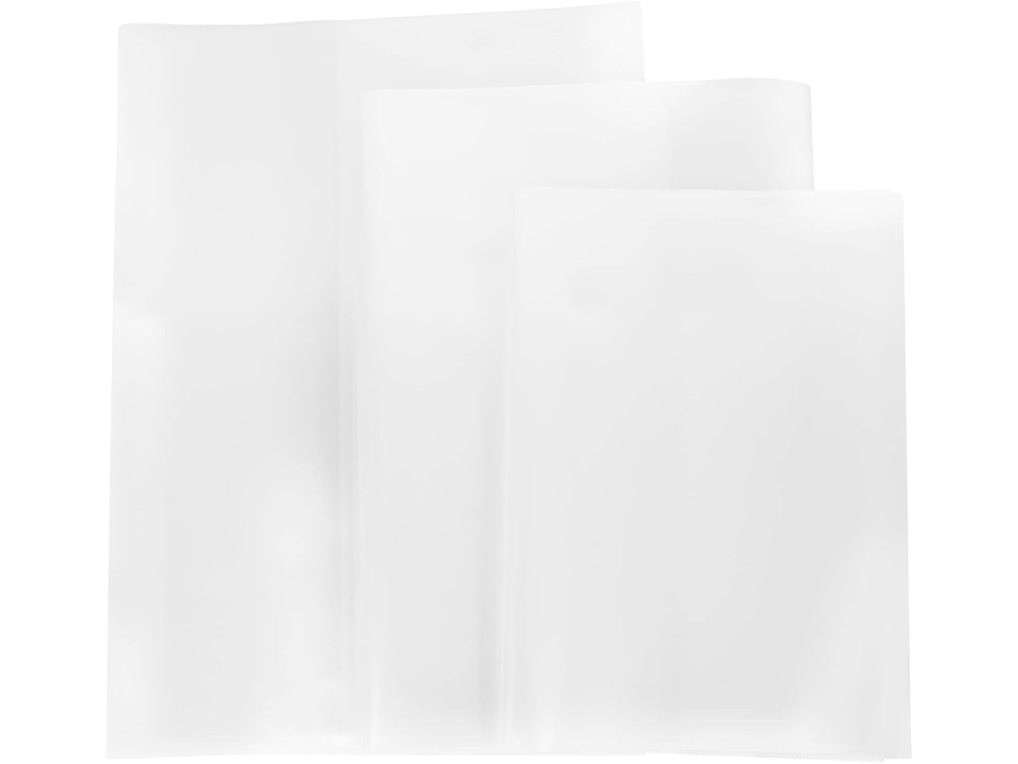Pacote com 30 Topbathy Capas de Plástico Transparentes, Reutilizáveis e Resistentes a Arranhões, para Livros
