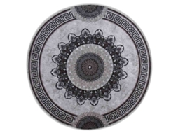 Rug, Rugs Vidaxl Cinzeto Veludo (ø 120 Cm)