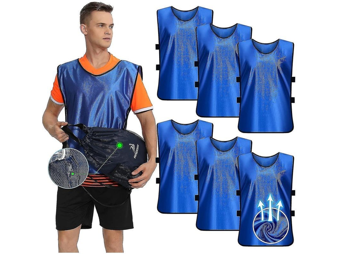 2026 6 Chalecos de Entrenamiento Deportivos para Fútbol, Baloncesto, Hockey, Adultos Y Niños Con Material Transpirable Y Resistente