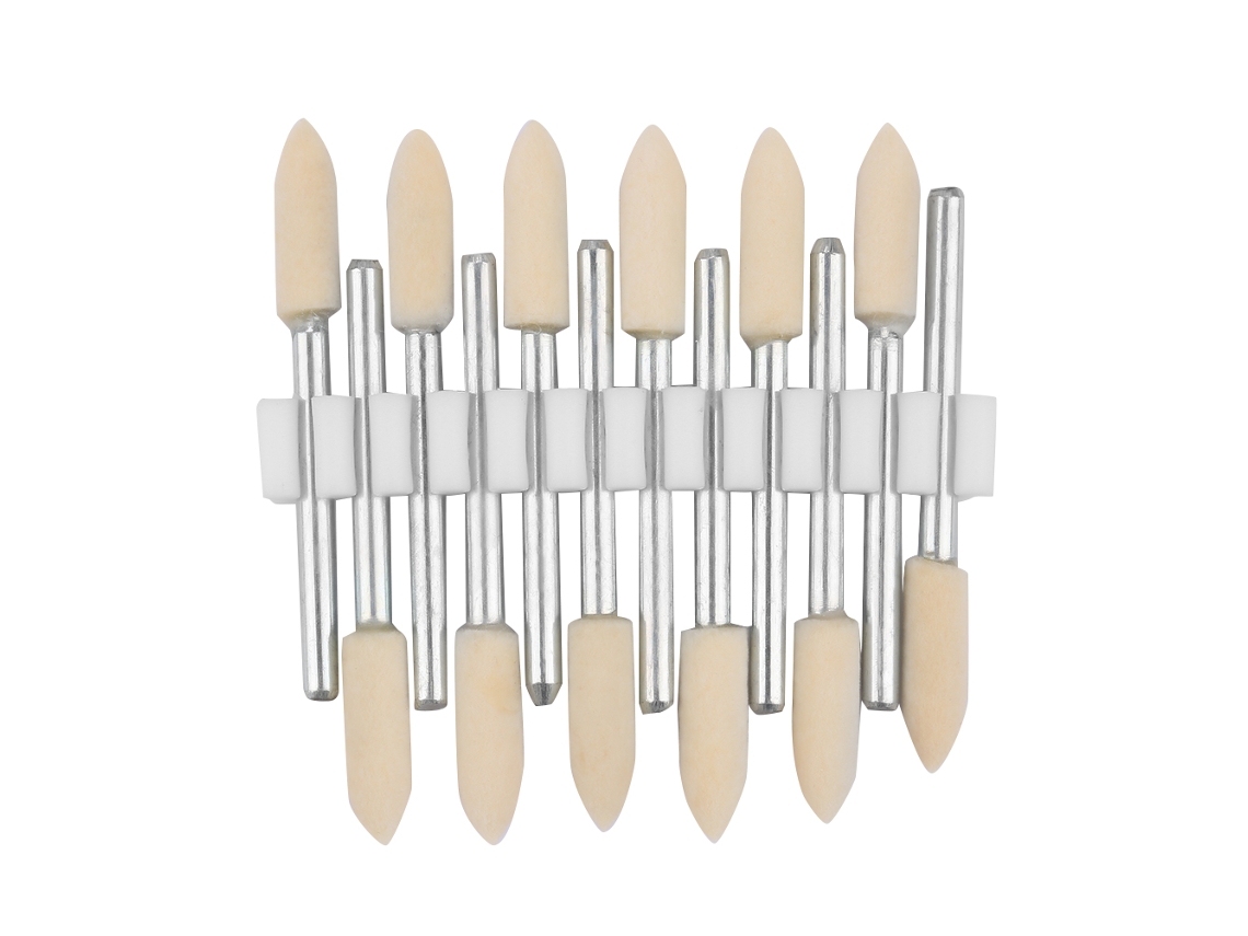 12 Peças Cabeça De Polimento Lana Cone Mando 3mm Roda De Esmalte Polidor (6mm)