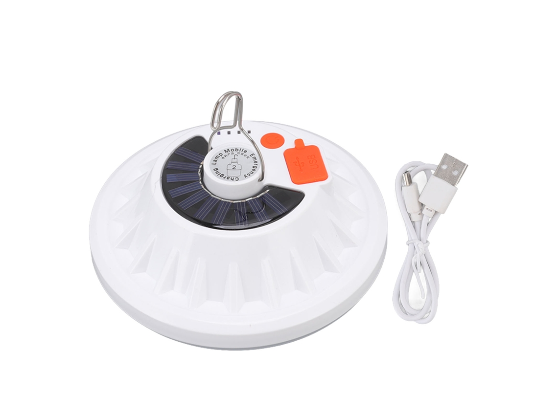 Lanterna solar suspensa com 60 LEDs IP65 à prova d'água com carregamento USB AQUAFORGE