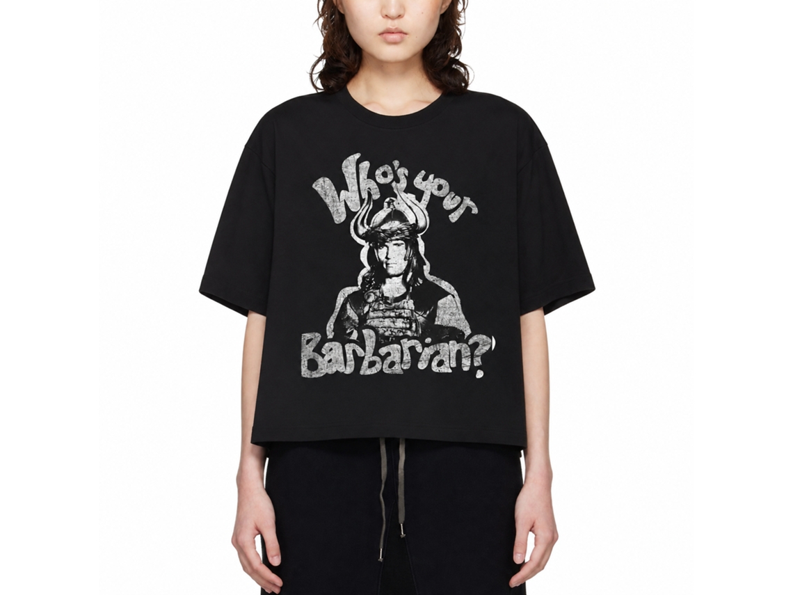 Rockinstone Conan Who's Your Barbarian Black Adult T-shirt Size:xl