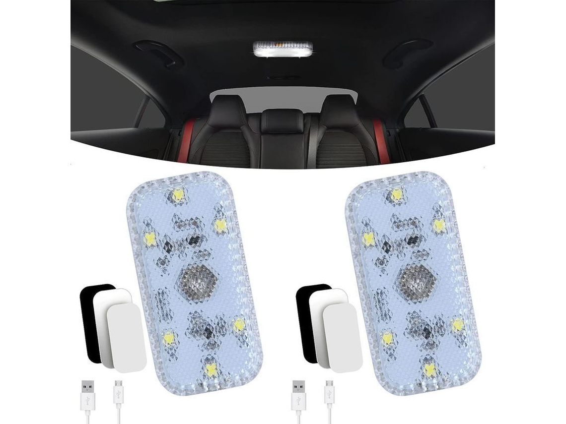 Lâmpada de interior de carro Nova Line, com interruptor táctil, 2 peças, com USB