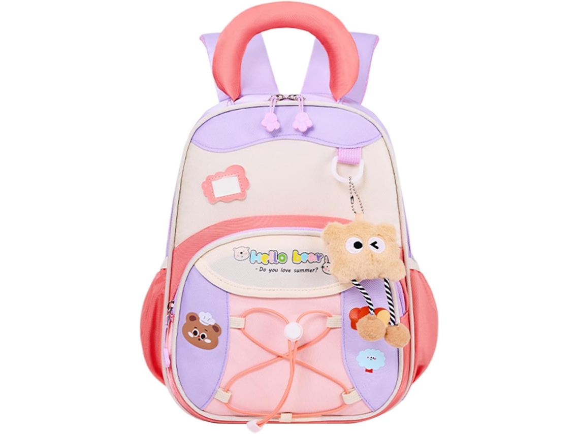 Mochila Para Meninas De 3 A 6 Anos Espaçosa E Impermeável, Com 32 Cm Altura Pré-escolar Fecho