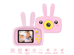Walshlxq câmera para Crianças Conejo Cartoon 2" 1080p Hd Gravador de Vídeo Auto foco Adesivos Presente para Crianças de 3 12 Anos
