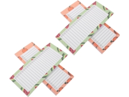 Bloc-notes Magnétique Réutilisable 4pcs Em Papel Com Motivos Frutas Coloridas, Carnet Agenda Pour Bureau Et