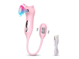 Vibrador de Sucção Multifrequência Ovo de Salto para Mulheres Rosa ENZONS