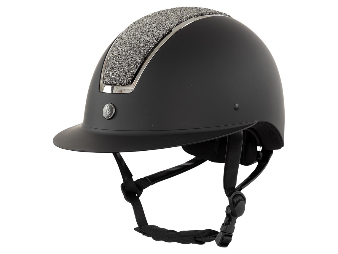 Capacete de Equitação com Viseira de Polo BR EQUITATION Omega Glamourous