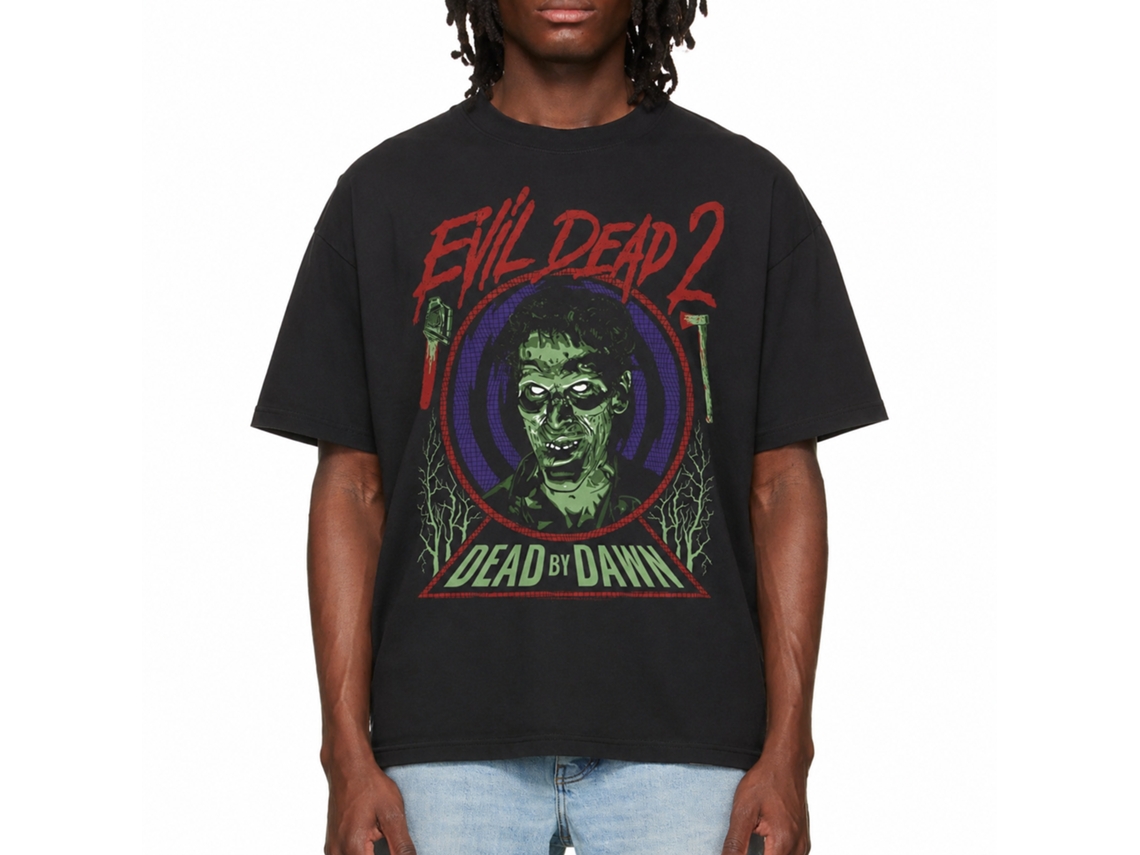 Rockinstone Evil Dead Evil Ash Black Adult T-shirt Size:xxxl