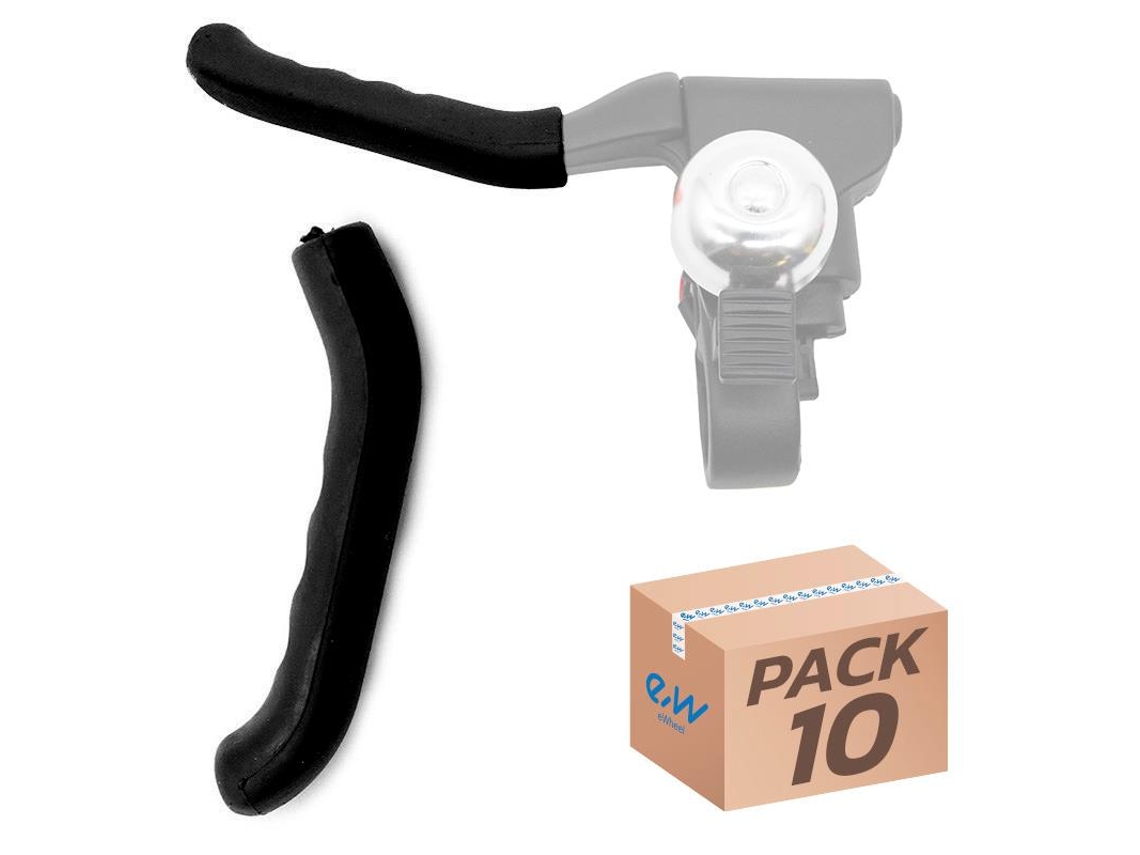 Guarnição De Silicone Para Alavanca De Freio Preta - 10 Unidades