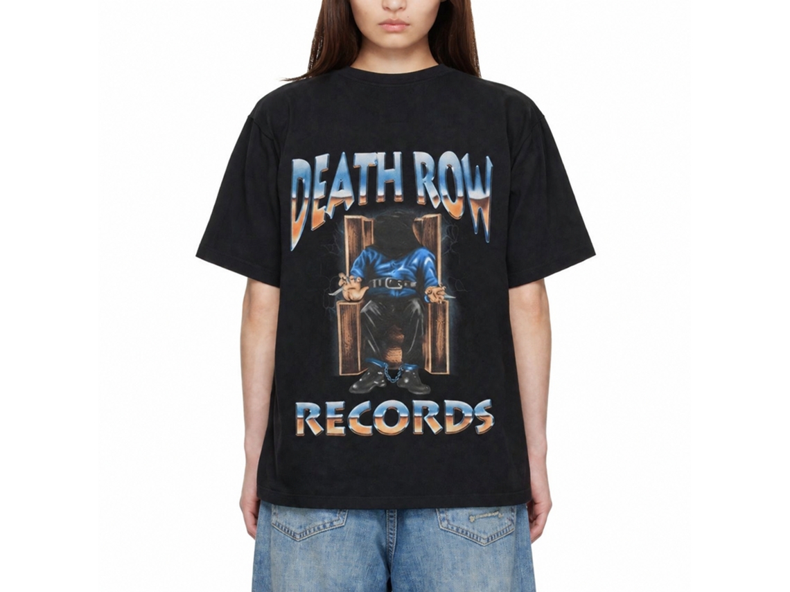 Death Row Records Execution Full Colour T-shirt Unisex Adults Size:m