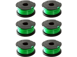 Compatível com Black+decker Kit com 6 Carretéis de Fio para Aparador de Grama AQUAFORGE
