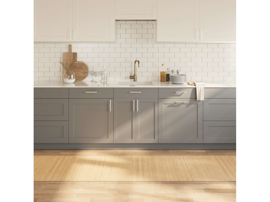 Vidaxl Tapete Retangular 80x300 Cm Bambu Cor Natural Clara