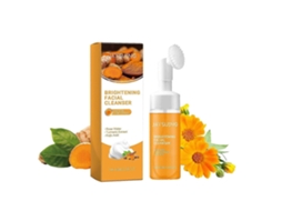 Mousse de Limpeza de Cúrcuma Jaysuing: Limpa Suavemente a Pele do Rosto, Poros e Poros. Ilumina e Suaviza a Pele. TAISHENGDA