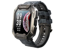 Relógio inteligente militar masculino 5ATM à prova d'água Smartwatch para atividades ao ar livre Relógio inteligente tático para bicicleta elétrica Ly