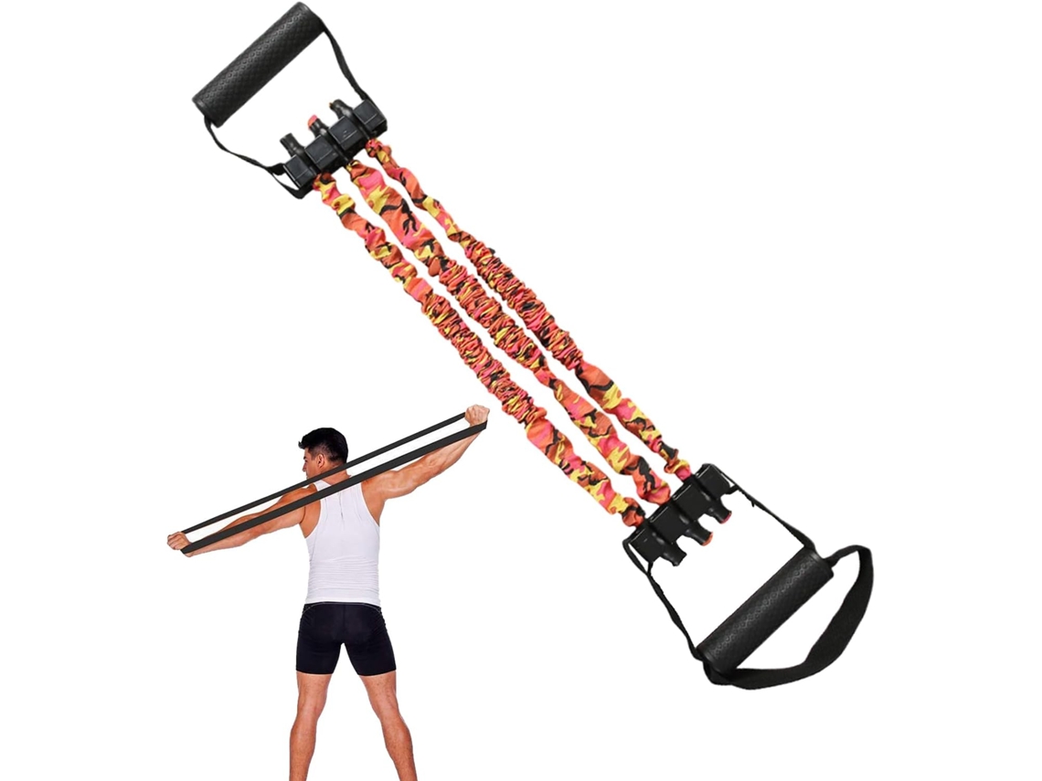 Faixas Elásticas Para Exercícios, Faixa Com 3 Furos Para Reabilitação, Ioga, Exercícios Em Casa E Fitness