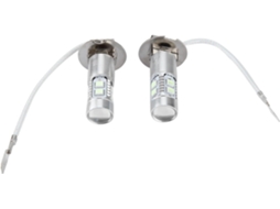 Lâmpadas De Led Pongnas 2 Para Faróis Carro, 100w, 1200lm, 8000k, Farol De Neblina Ultrabrilhante Com 20 Leds E