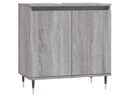 Bathroom Cabinet, Bathroom Cabinets Vidaxl Cinzeto Madeira Processada (n/a)
