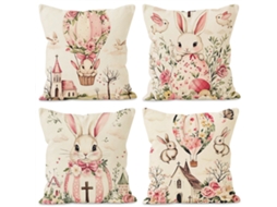 Capa De Almofada Laxiscreed Coelho Da Páscoa Estampada Para Decoração De Sala E Quarto
