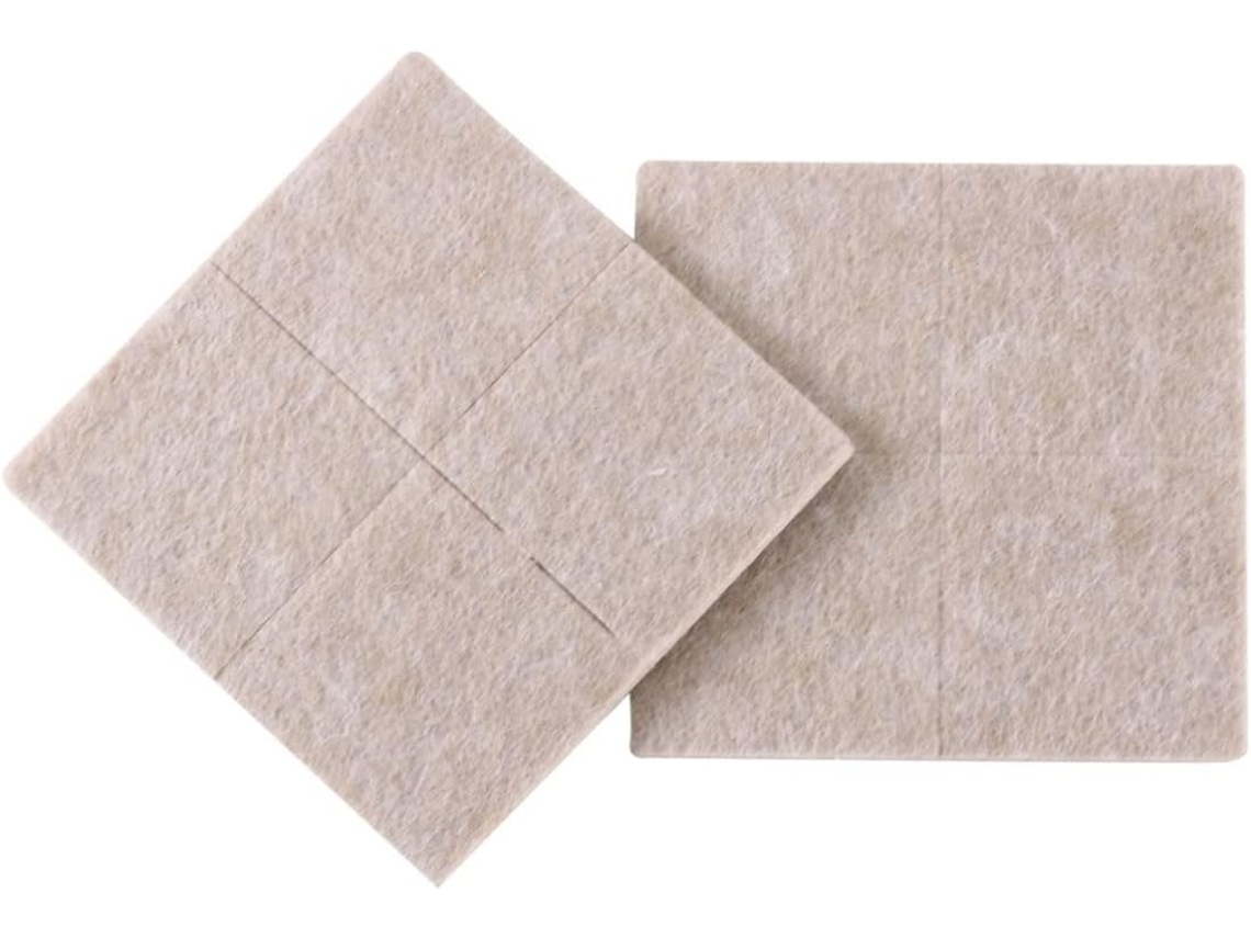 Conjunto De 8 Protetores Feltro Extra Resistentes Para Móveis E Pisos, Antiderrapantes, Ideais Para Pisos De Madeira E