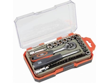 Conjunto de Chaves HR de Caixa 1/4' (35 peças)