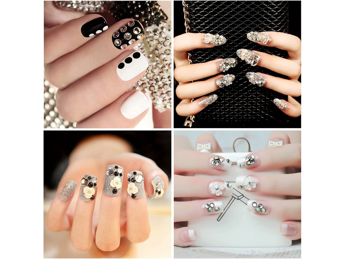 Pegatinas De Piedras Strass Autoadesivas Para Arte De Uñas Diy