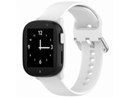 Pulseira Infantil De Silicone Com Fivela Prateada Para Smartwatch X6 Play
