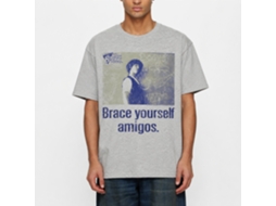Rockinstone Bill And Ted Brace Yourself Heather Gray Adult T-shirt Size:xxxl