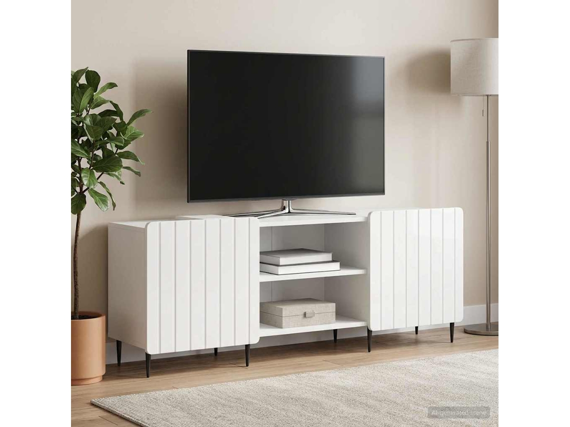 Vidaxl Gabinete Para Tv Branco Brilhante 150 X 31 X 52 Cm