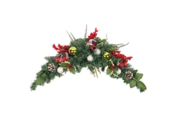 Laxiscreed Porta De Pvc Com Design De Folhas Brancas, Frutos Vermelhos E Laços Para Um Ambiente Acolhedor