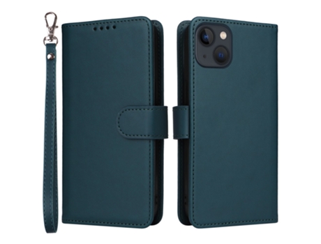 Capa Amovível Pega Para Iphone 13 Betopnice Pele Sintética Azul