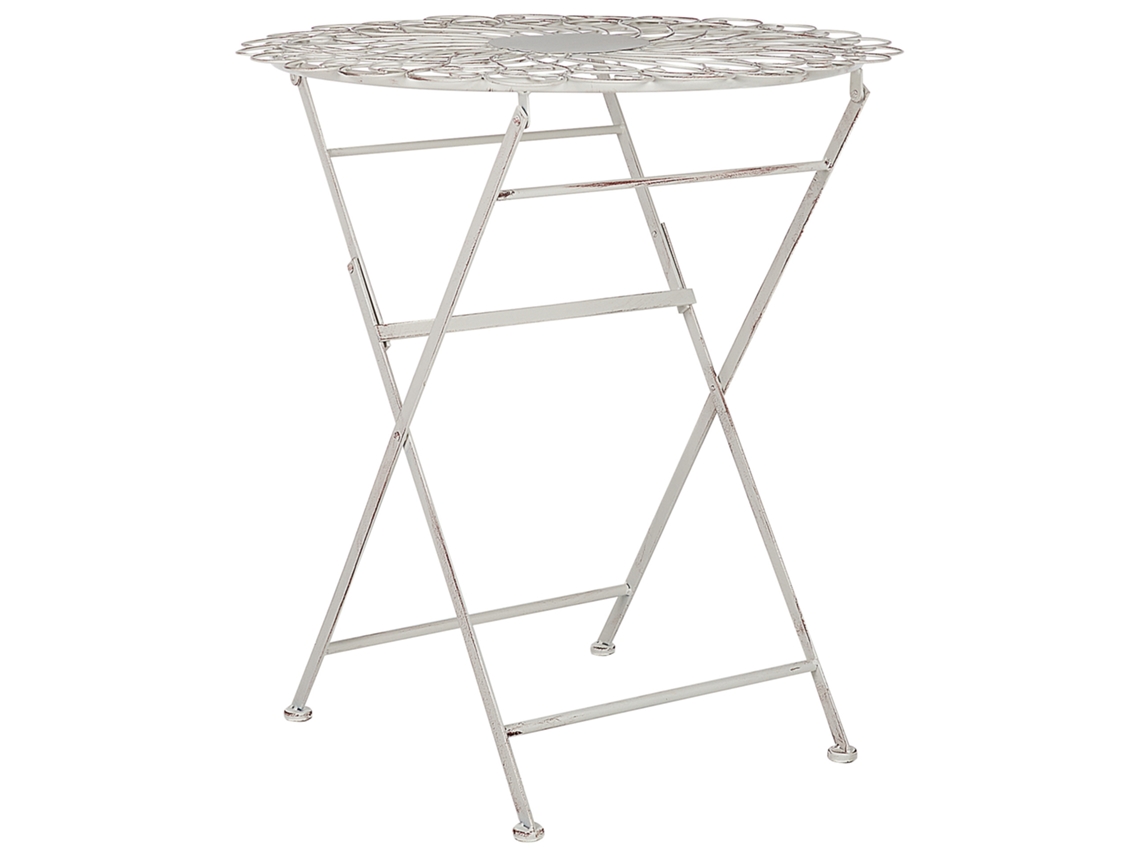Mesa Bistrô Stiffe 70 Cm 70 Cm Metal Branco
