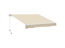 Toldo Retrátil Impermeável Varanda 350x250cm Creme