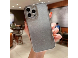 Capa De Tpu Com Glitter E Gradiente De Alta Transparência Para Iphone 14 Pro