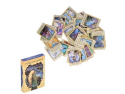 Mali cartas Tarot de Adivinação em Papel Holográfico com 44 Cartas em Inglês para Jogo Interativo