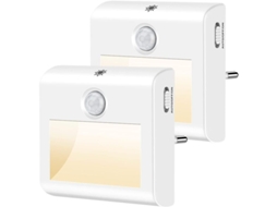 Luz Noturna 2 Peças Dimmer Infinito Led Crianças Segura Econômica S/MARCA
