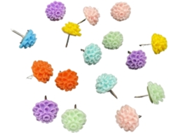 Tachinhas De Resina Em Formato Hortênsia (70 Unidades) Decorativas