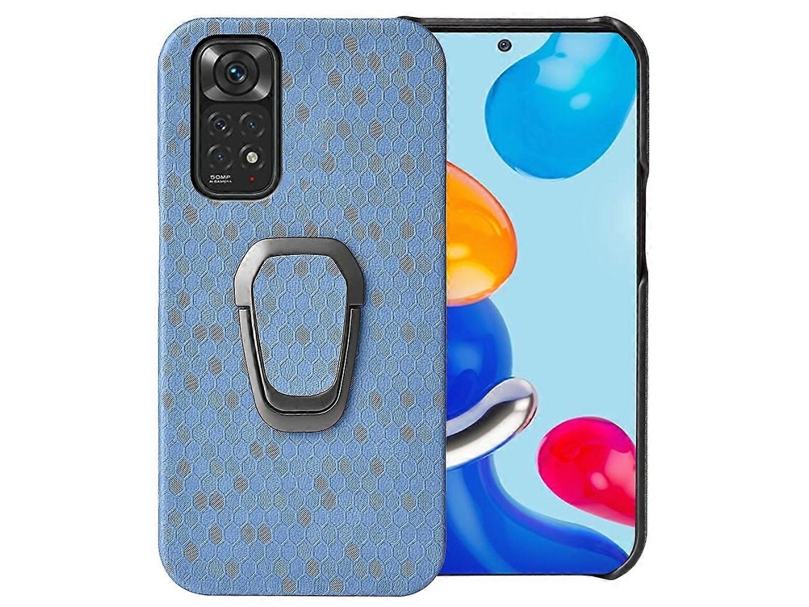 Capa De Celular Xiaomi Redmi Note 11 4g Global Com Suporte De Anel E Design Em Favo De Mel Em Pu.