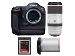 Eos R3 + Rf 100 500mm F/4.5 7.1 L Is Usm + 1 Sandisk 512gb Extreme Pro Cfexpress Type B + Canon Lp e19 + Ebook Pricedirect CANON