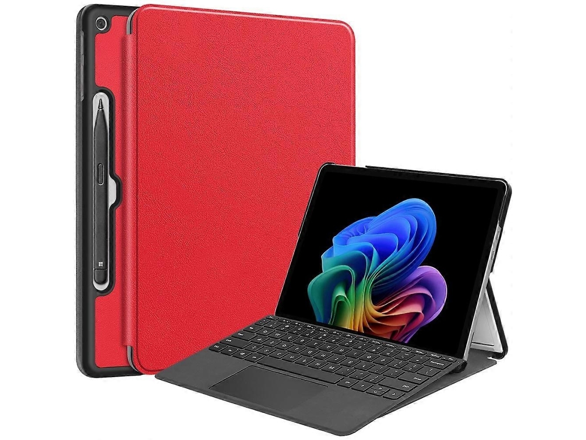 Capa Protetora Em Couro Pu Com Suporte E Porta-caneta Para Microsoft Surface Pro De 12 Polegadas Elysve