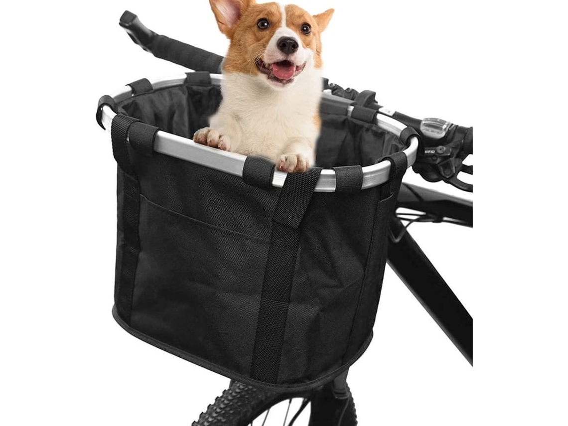 Cesta De Bicicleta Plegable Para Mascotas Pequeñas Gato Perro Con Asa Desmontable Para Compras Camping