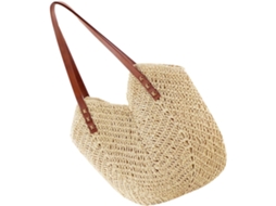 Bolsa De Palha Leve E Trançada À Mão Para Mulheres, Bolsa De Ombro De Verão Ideal Para Praia E Festas.