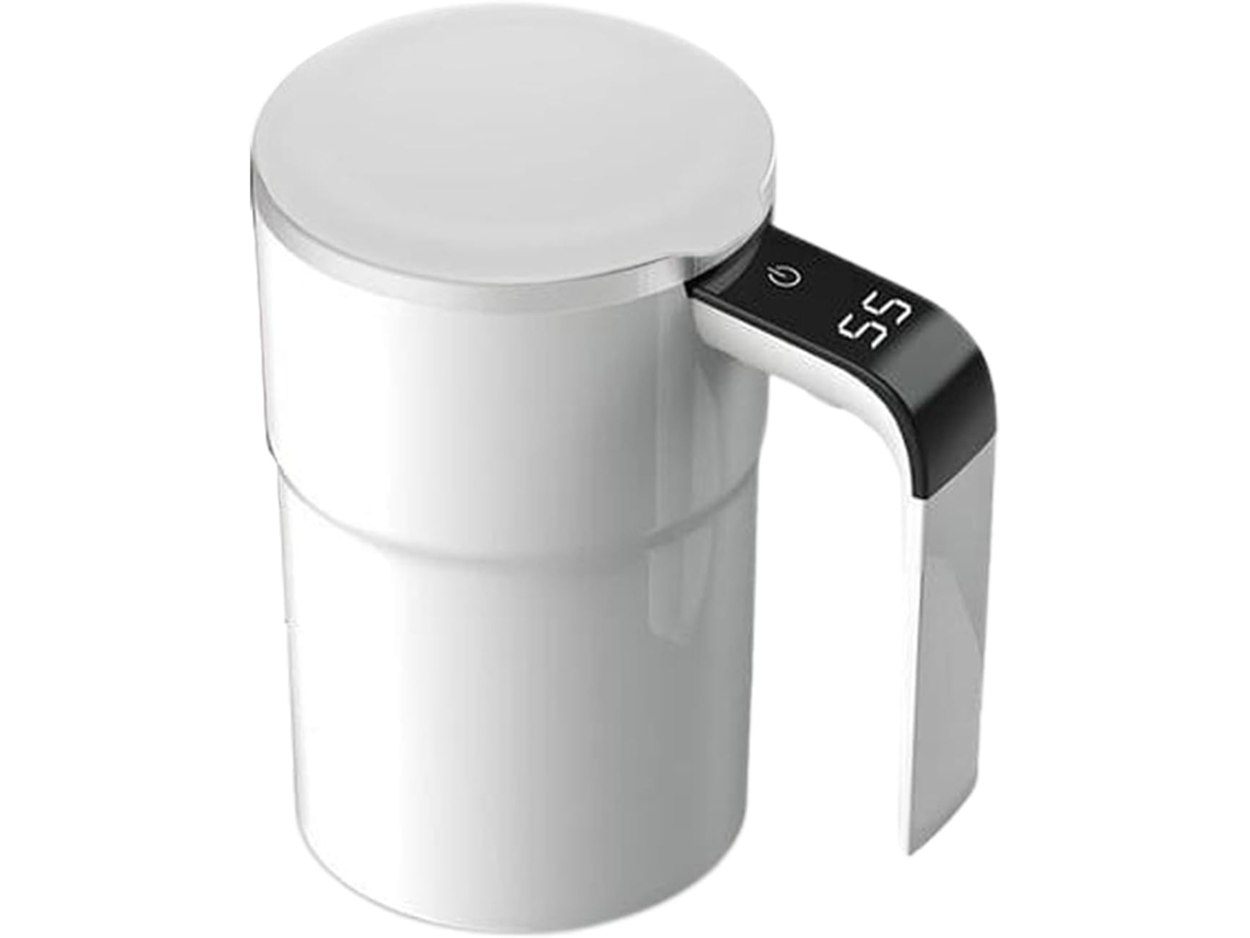 Caneca De Café Com Misturador Automático, Visor De Temperatura E Recarregável.